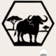 wanddecoratie buffel