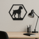 Wanddecoratie Boxer in frame