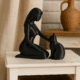 Liefdevolle band – vrouw met kat beeld